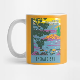 WPA Poster of Lake Tahoe at Emerald Bay State Park, California Mug